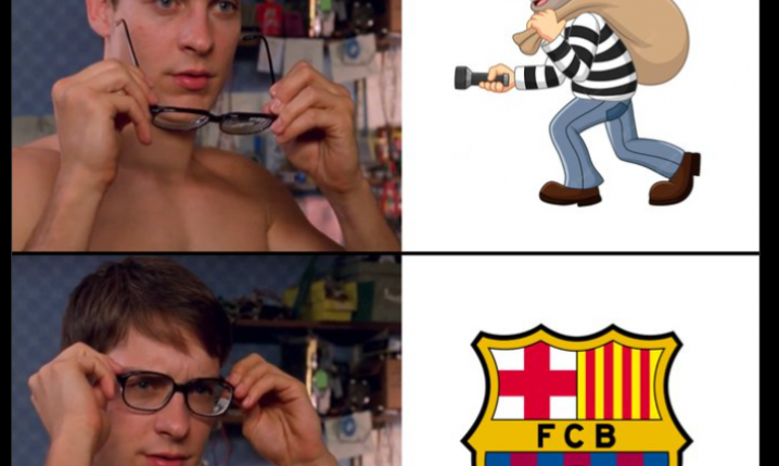 Tak fanowski profil San Marino MEMUJE z wczorajszego meczu Barcelony xD